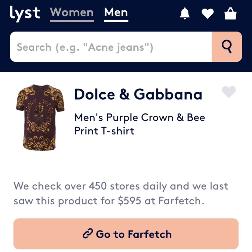 Dolce & Gabbana Purple Crown & Bee T-shirt RARE B3 - Picture 8 of 8